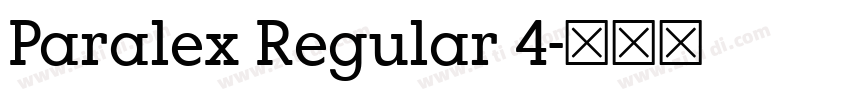 Paralex Regular 4字体转换